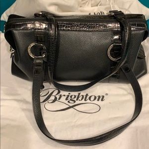 Brighton Collection black leather purse